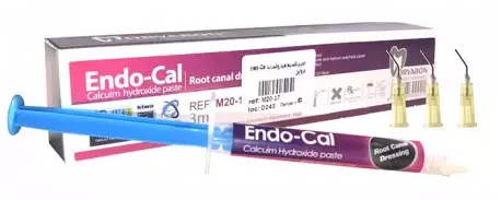  تصویر خمیر کلسیم هیدروکساید Endo-cal - مروابن ارایه شده در سایت https://dentalcentertab.ir/ 