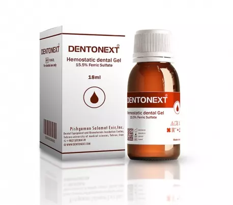  تصویر محصول محلول هموستات فریک سولفات 15.5% - Dentonext ارایه شده در فروشگاه دنتال سنتر تبریز www.dentalcentertab.ir 