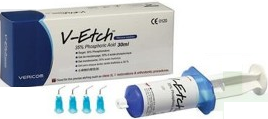  تصویر محصول اسید فسفریک - 35% Vericom - V-Etch ارایه شده در وب سایت http://www.dentalcentertab.ir 