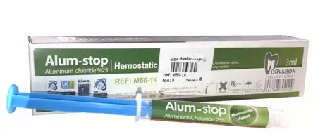  محصول ژل هموستات AlumStop - مروابن ارایه شده در وب سایت http://www.dentalcentertab.ir 